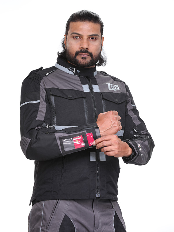 zeus hypersport jacket black grey