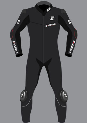 Zeus Evo-Tech Race Suit Razor Black Customizable