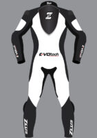 Zeus Evo-Tech Race Suit White Black Customizable