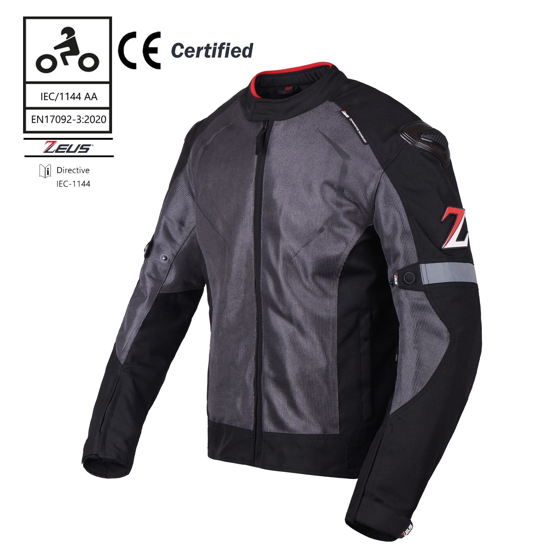 raptor5 riding jacket grey